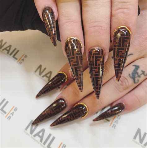 fendi nails design